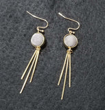 Grey Bead & Tinglings Earrings A2-2