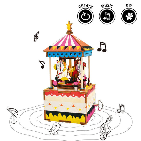 DIY Music Box-AM304-Merry-Go-Round