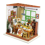 DIY Dollhouse Kit-Ada's Studio with LED light DG103