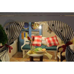 Hoomeda DIY Miniature Dollhouse  - D026 Two story country villa,  Cyan Westbank