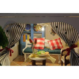 Hoomeda DIY Miniature Dollhouse  - D026 Two story country villa,  Cyan Westbank