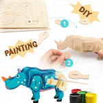 3D painting puzzle HC210 Rhinoceros