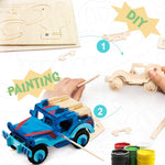 3D painting puzzle HC254 Jeep