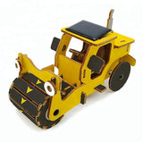 Wincent Solar Energy Series Solar Roadroller 3D Wood Puzzle Model