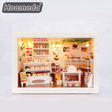 Dollhouse miniature in Frame Box (13801A), Happy Cake house with Music