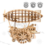 3D Puzzle Movement Assembled Wooden Air Vehicle - LK702