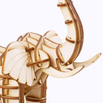 Modern 3D Wooden PUzzle-Wild Animals TG203 Elephant