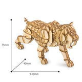 Modern 3D Wooden Puzzle-Wild Animals TG204 Saber Toothed Tiger