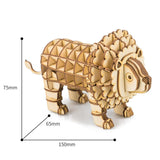 Modern 3D Wooden Puzzle-Wild Animals TG205 Lion