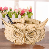Modern 3D Wooden Puzzle-Non Animals TG405 Owl Box