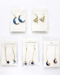 5 Pairs of Blue Stylish Earrings B2