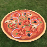 Round Printing Pizza Hippie Tapestry Beach Picnic Throw Yoga Mat Towel Blanket