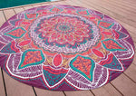 Round Hippie Chiffon Tapestry Beach Throw Towel Yoga Mat Bohemian