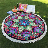 Round Hippie Tapestry Beach Throw Roundie Towel Yoga Mat Bohemian BU