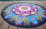 Round Hippie Chiffon Tapestry Beach Throw Towel Yoga Mat Bohemian