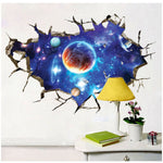 Decorative Self Adhesive Living Room Bedroom 3D Starry Sky Decal Removable Mural Wall Art Sticker Home Decor DIY